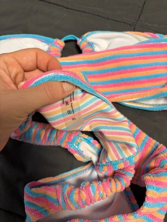 Colorful Strapless Bikini Set - Picture 5 of 5